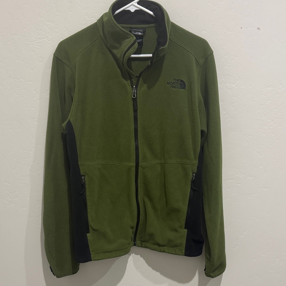 The North Face Men's Green and Black Performance Jacket